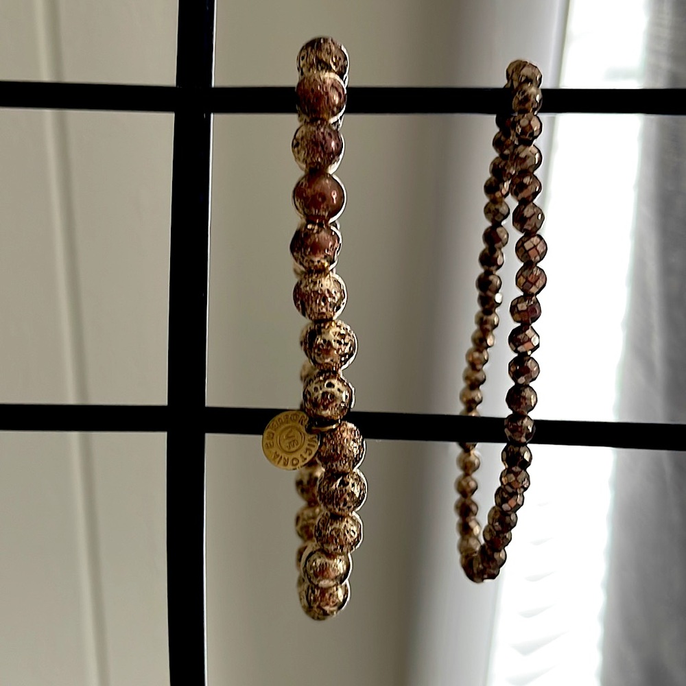 Victoria Emerson in collaboration with Shea Whitney bracelets.